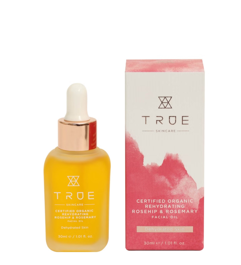 true skincare rosehip and rosemary facial oil
