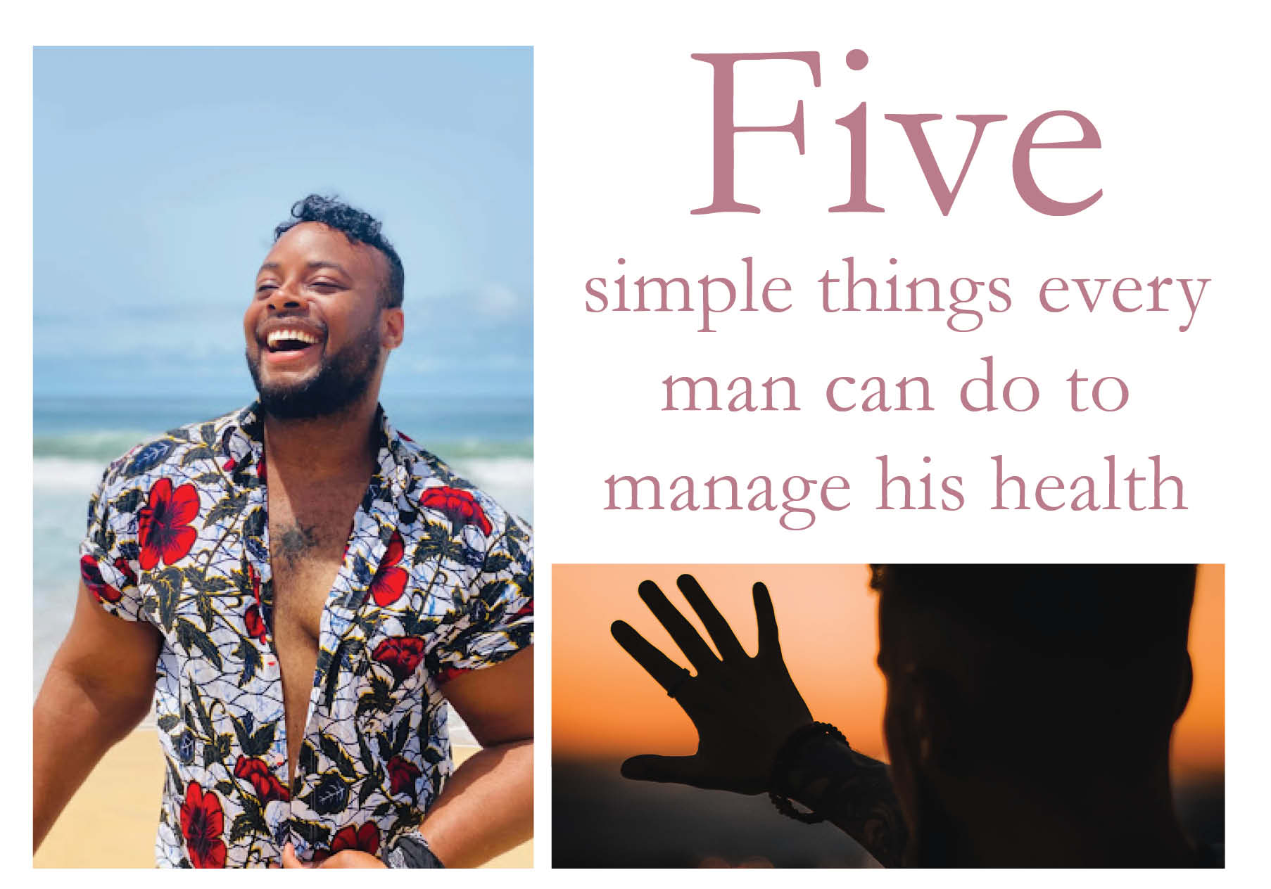 five simple things every man can do to manage his health
