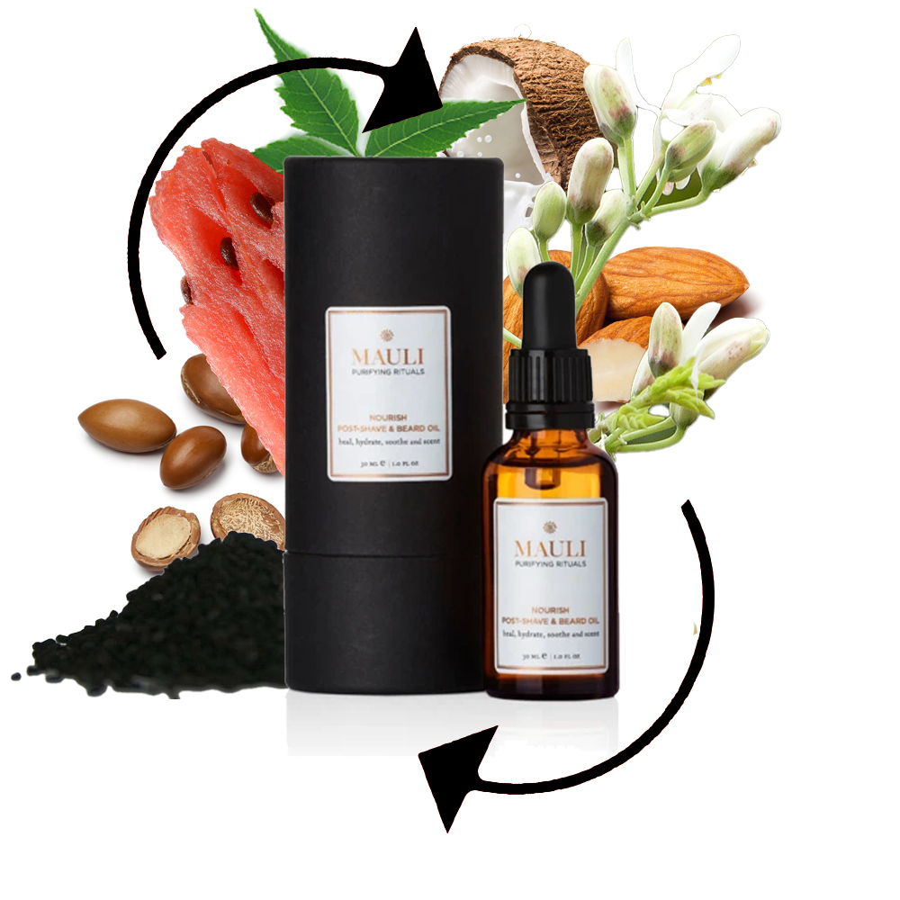 mauli rituals - nourish post shave and beard oil