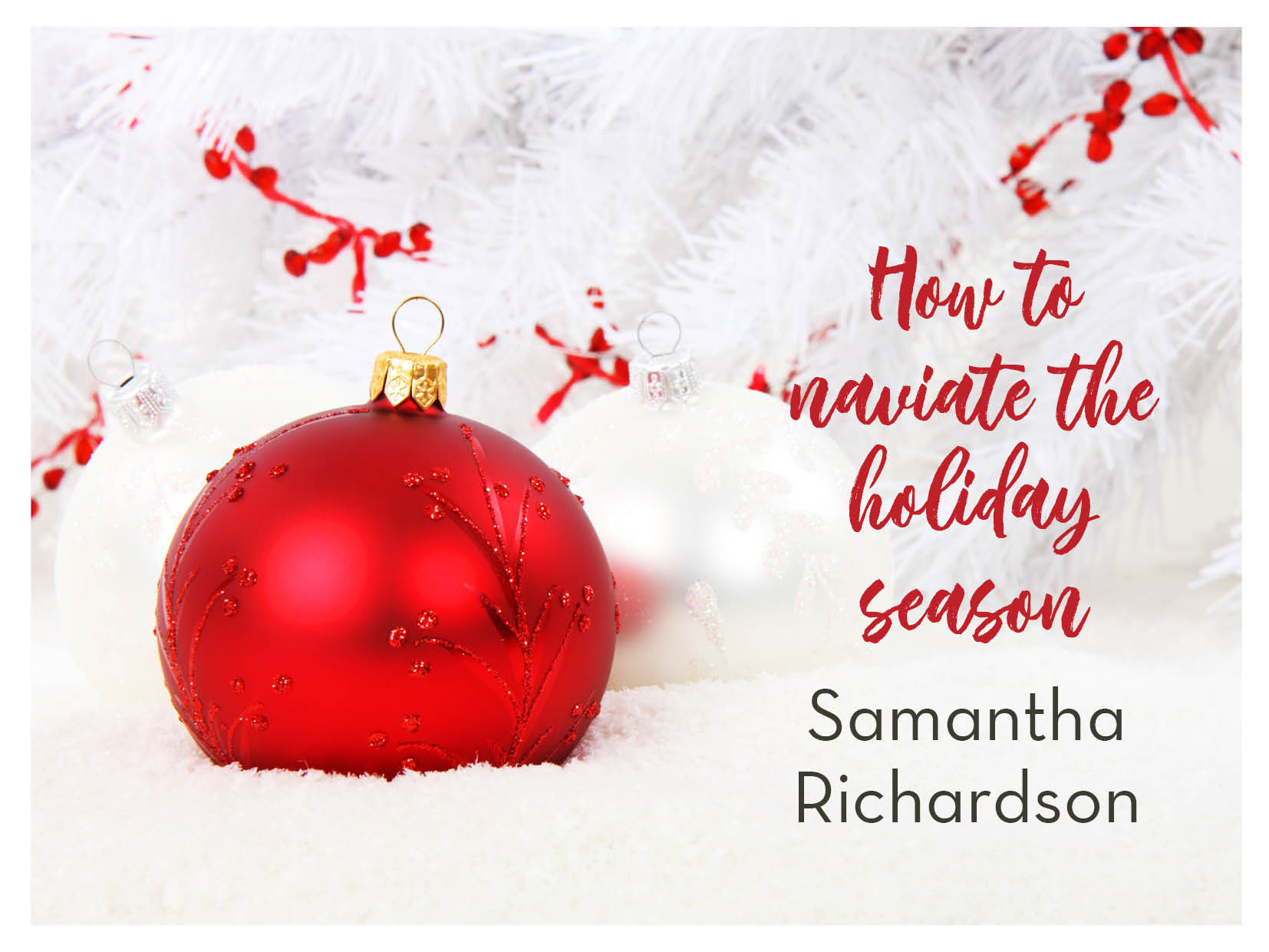 navigate the holiday season