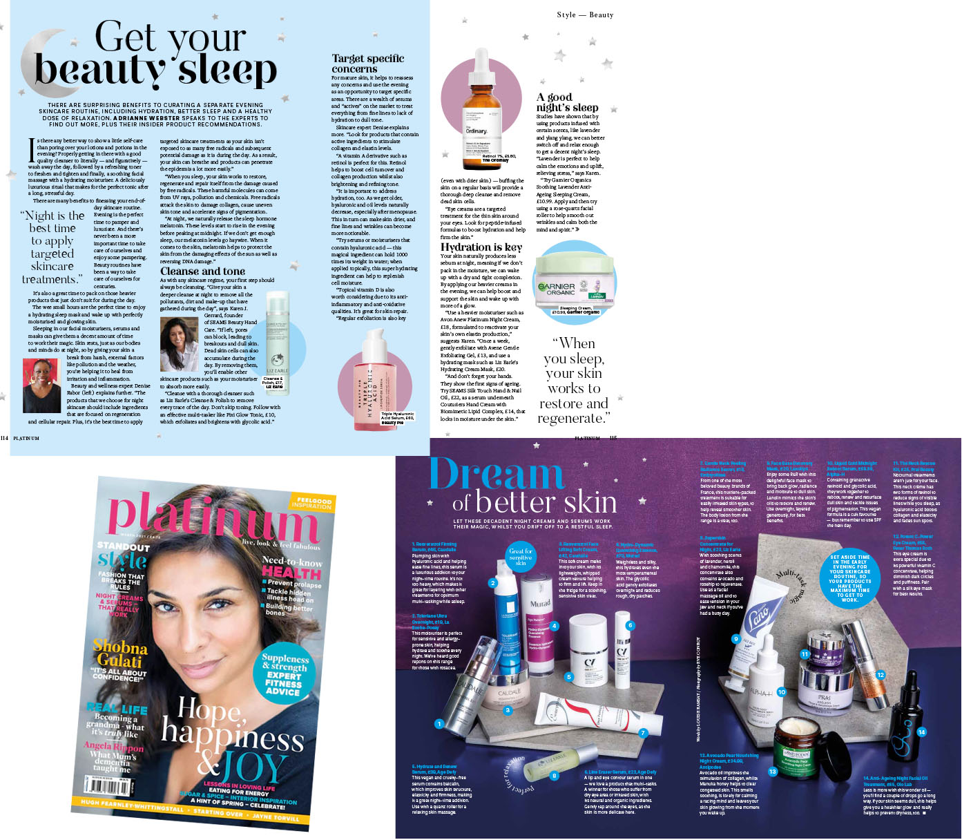 platinum magazine - get your beauty sleep