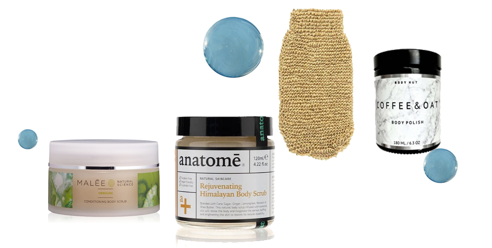 body scrubs malee body scrub, anatome himalayan body scrub, budy hut coffee & oat