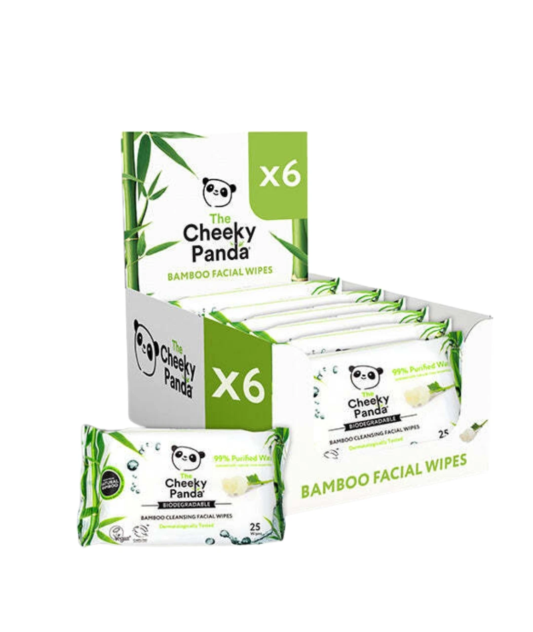 The Cheeky Panda Bamboo Facial Wipes Coconut