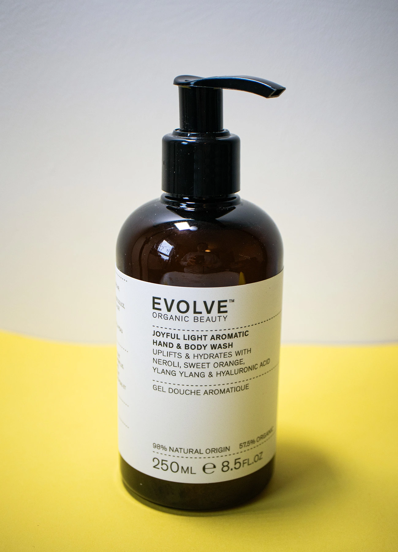 evolve beauty joyful light hand and body wash