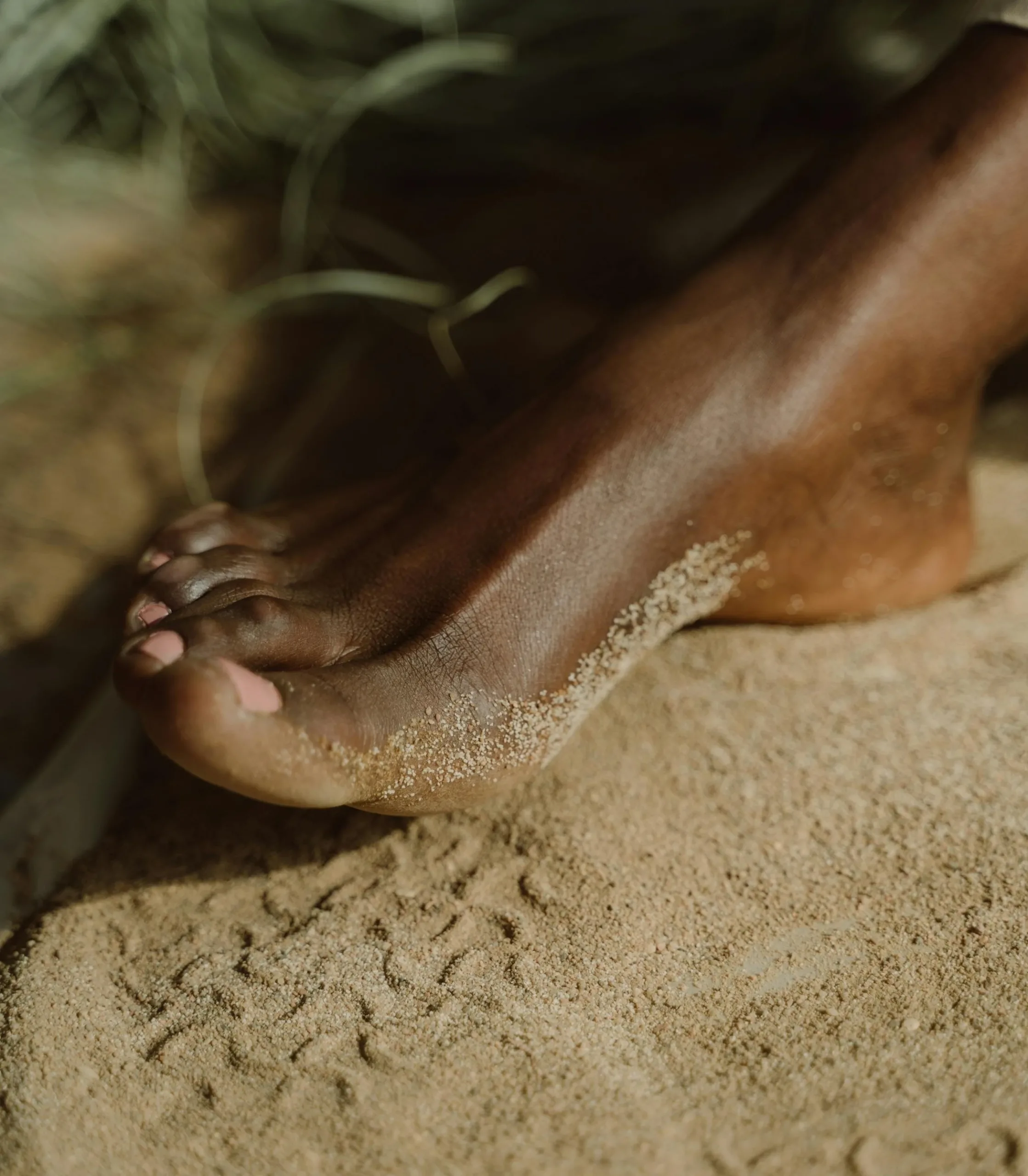 feet sand
