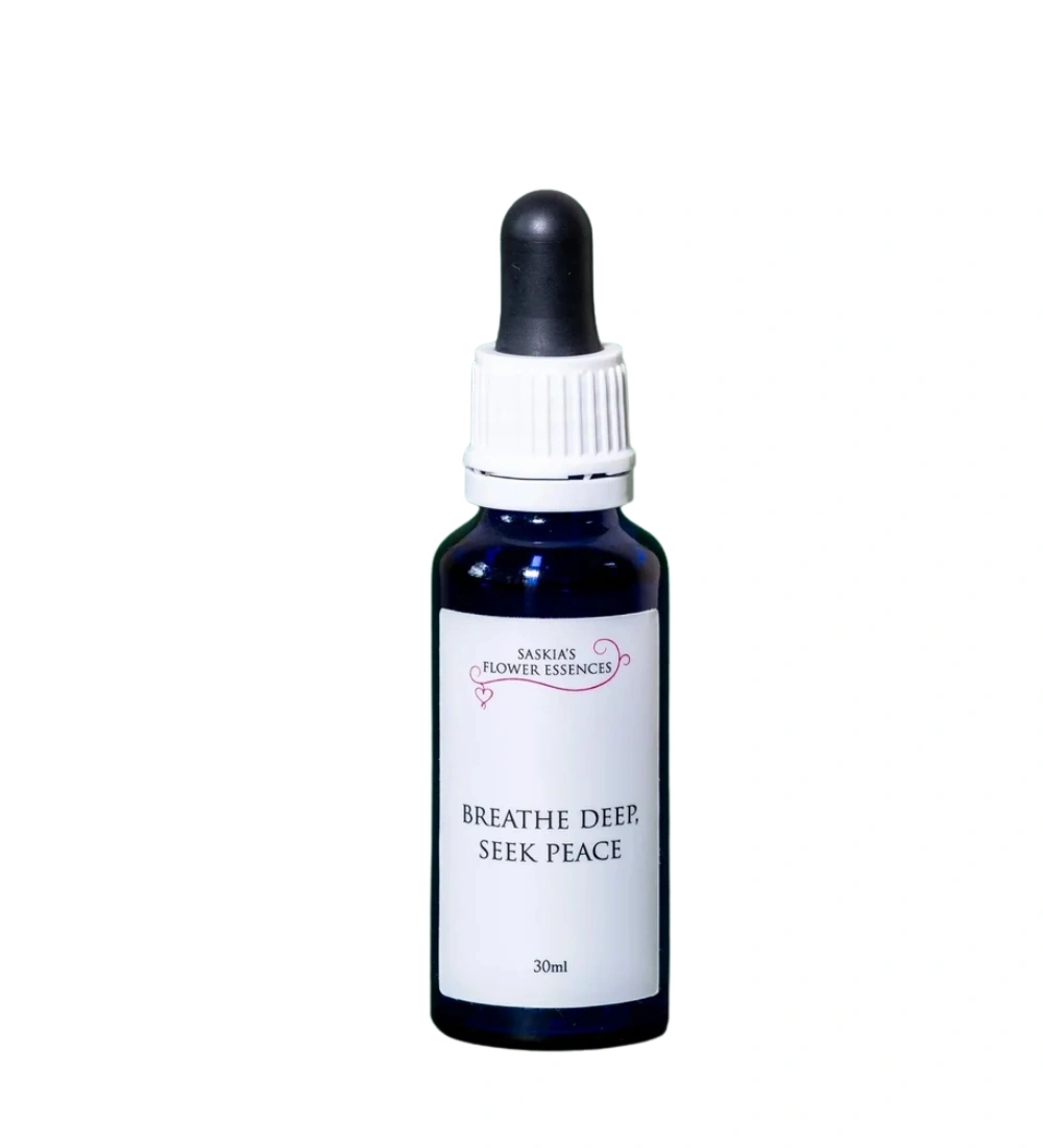 Saskia’s Flower Essence Breathe Deep, Seek Peace – winding down, letting go